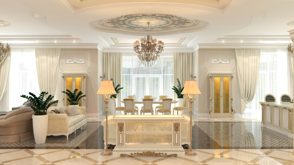 Обложка проекта: Интерьеры особняка 845 кв.м. в Свердловской области