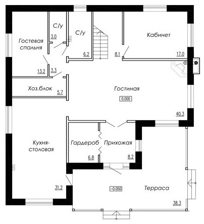 Проект экодома по Васту в стиле Кантри