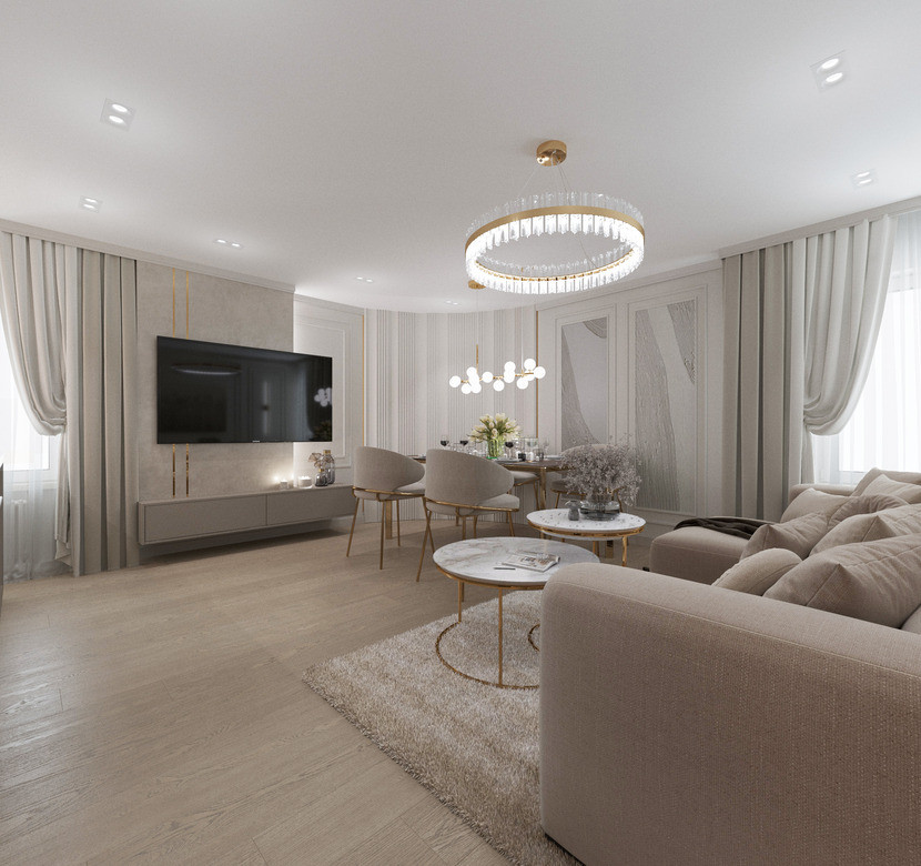 Дизайн-проект для молодой семейной пары.