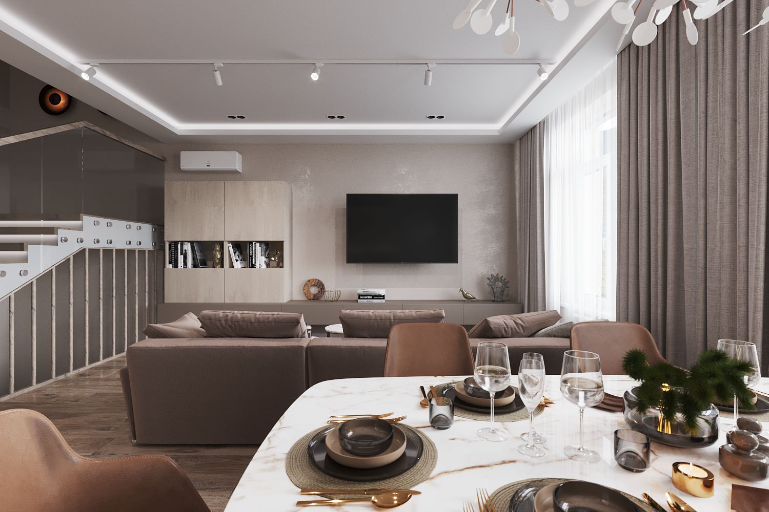 Обложка проекта: Таунхаус в лесу