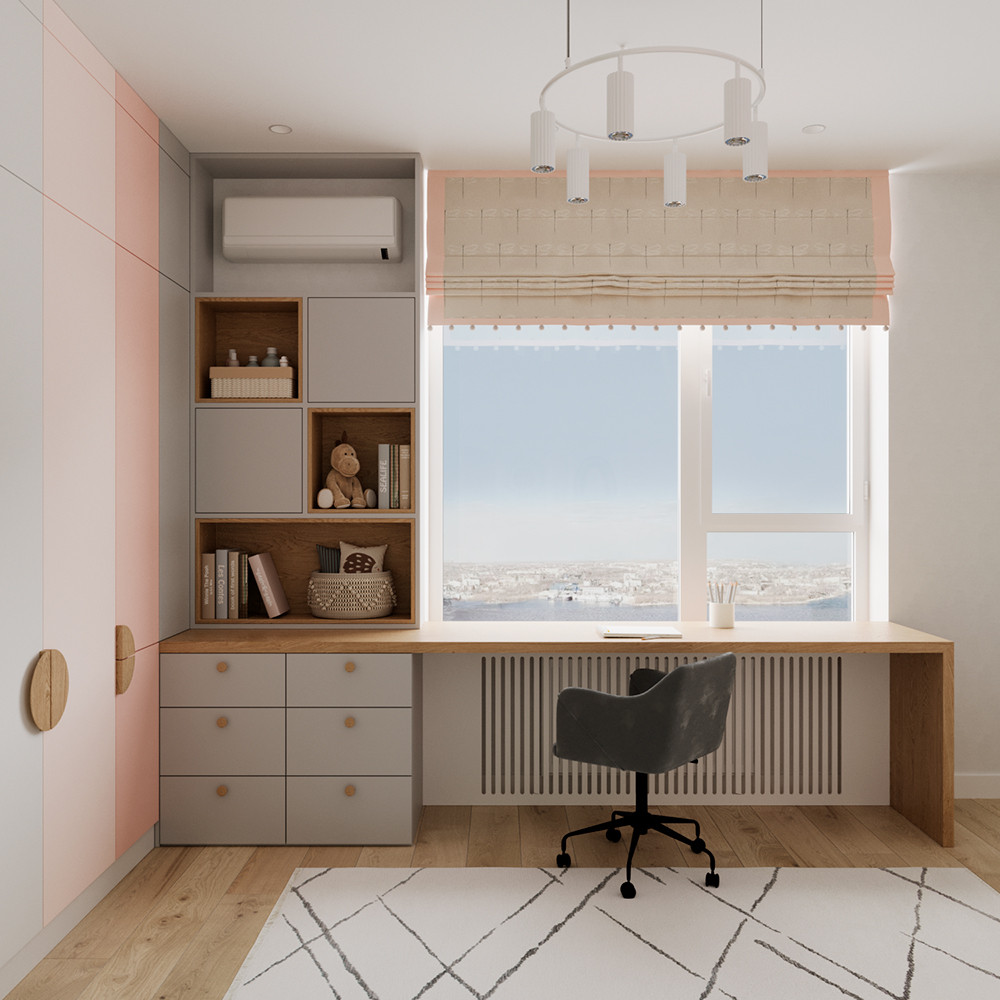 Евро трехкомнатная квартира в современном стиле ЖК Атмосфера