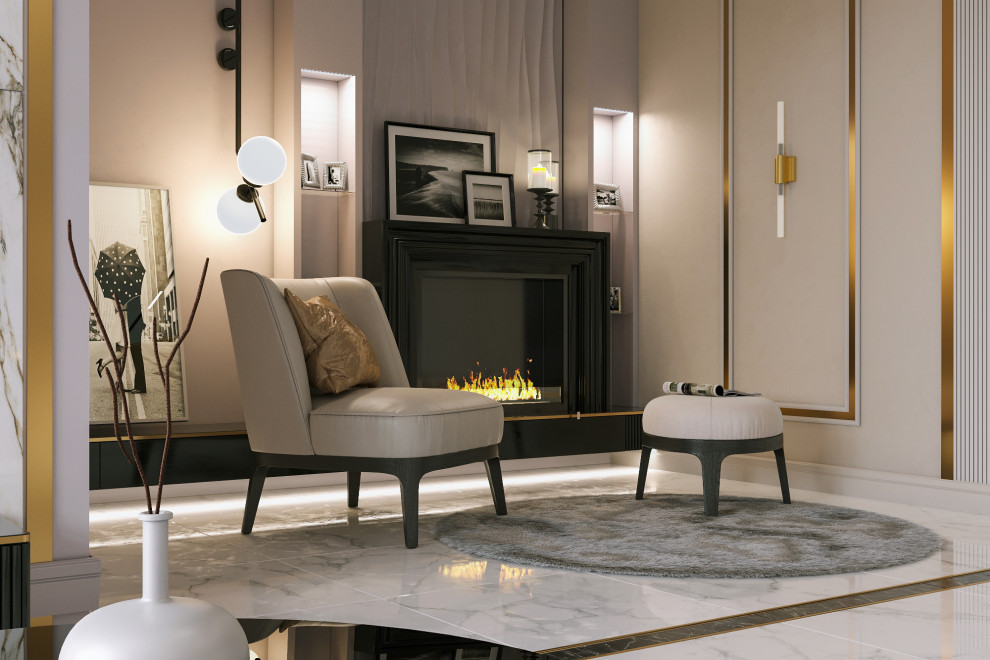 Дизайн-проект Мансарда, Неоклассика