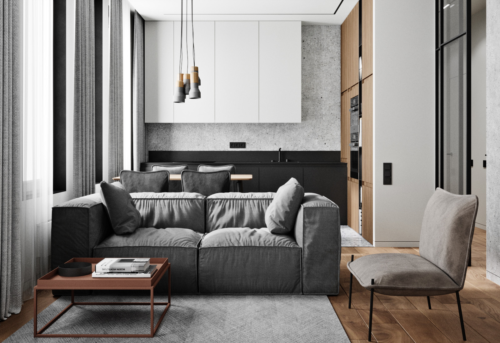 Квартира с тех. комнатой