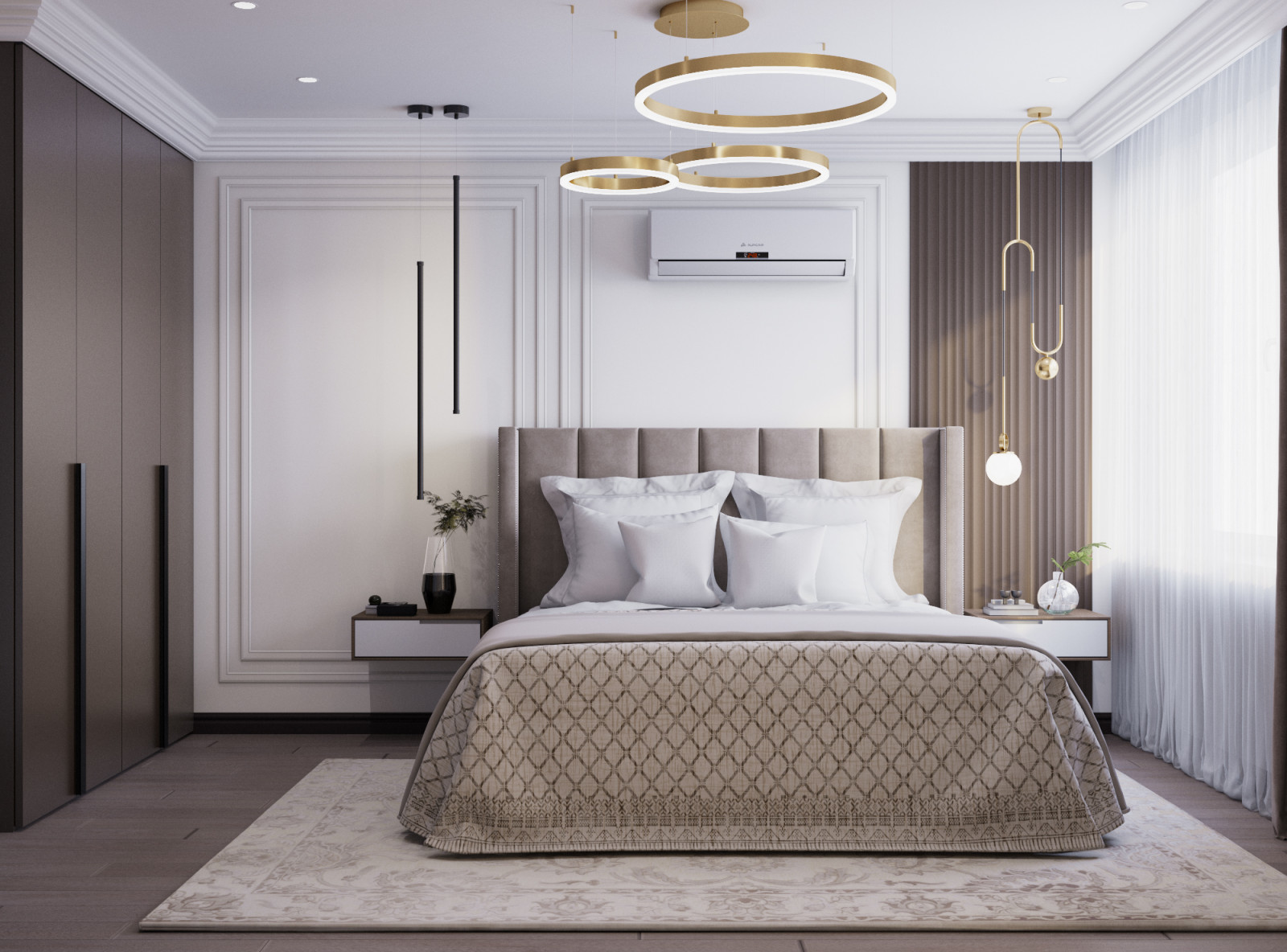 Современная квартира с элементами неоклассики