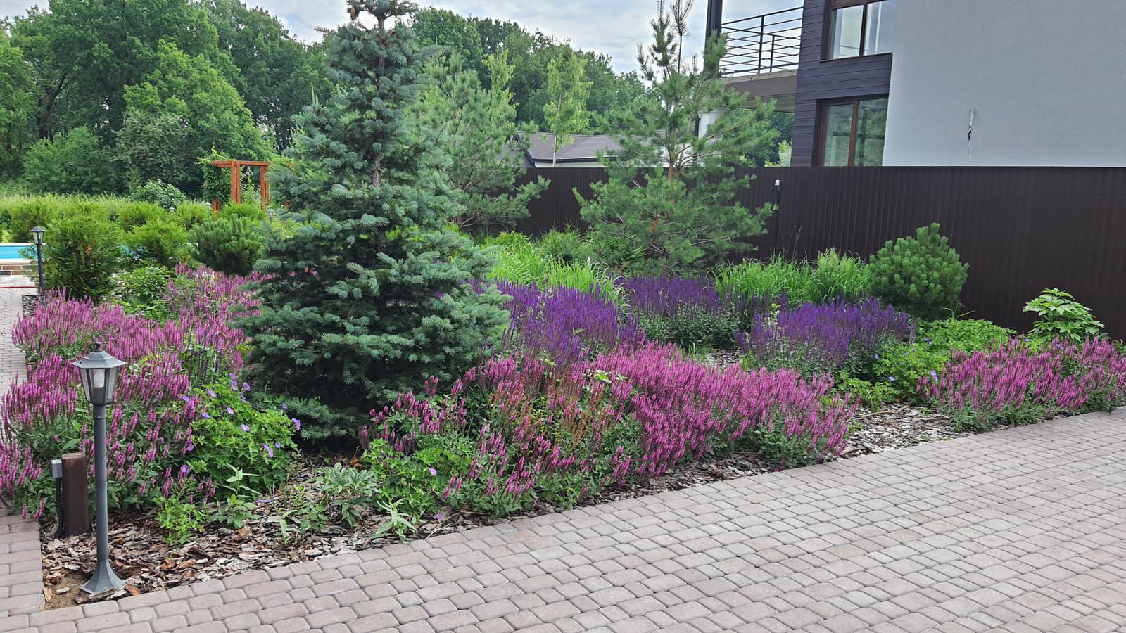 Сад с водоёмом