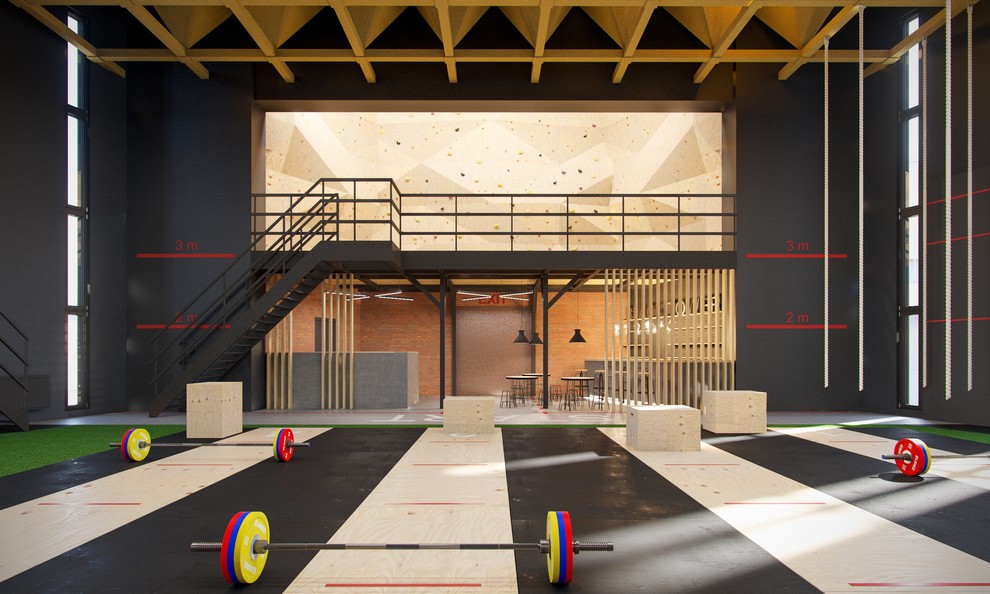 Проект интерьера спортивного клуба Black Tower Crossfit