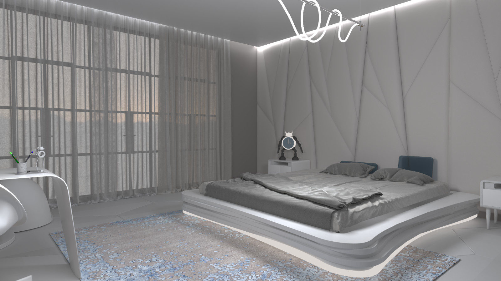 children's room in the style of the future