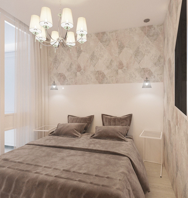 Обложка проекта: Визуализация кухни-гостиной, спальни