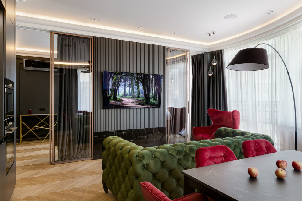 Ремонт в новостройке Москвы с яркими акцентами в интерьере