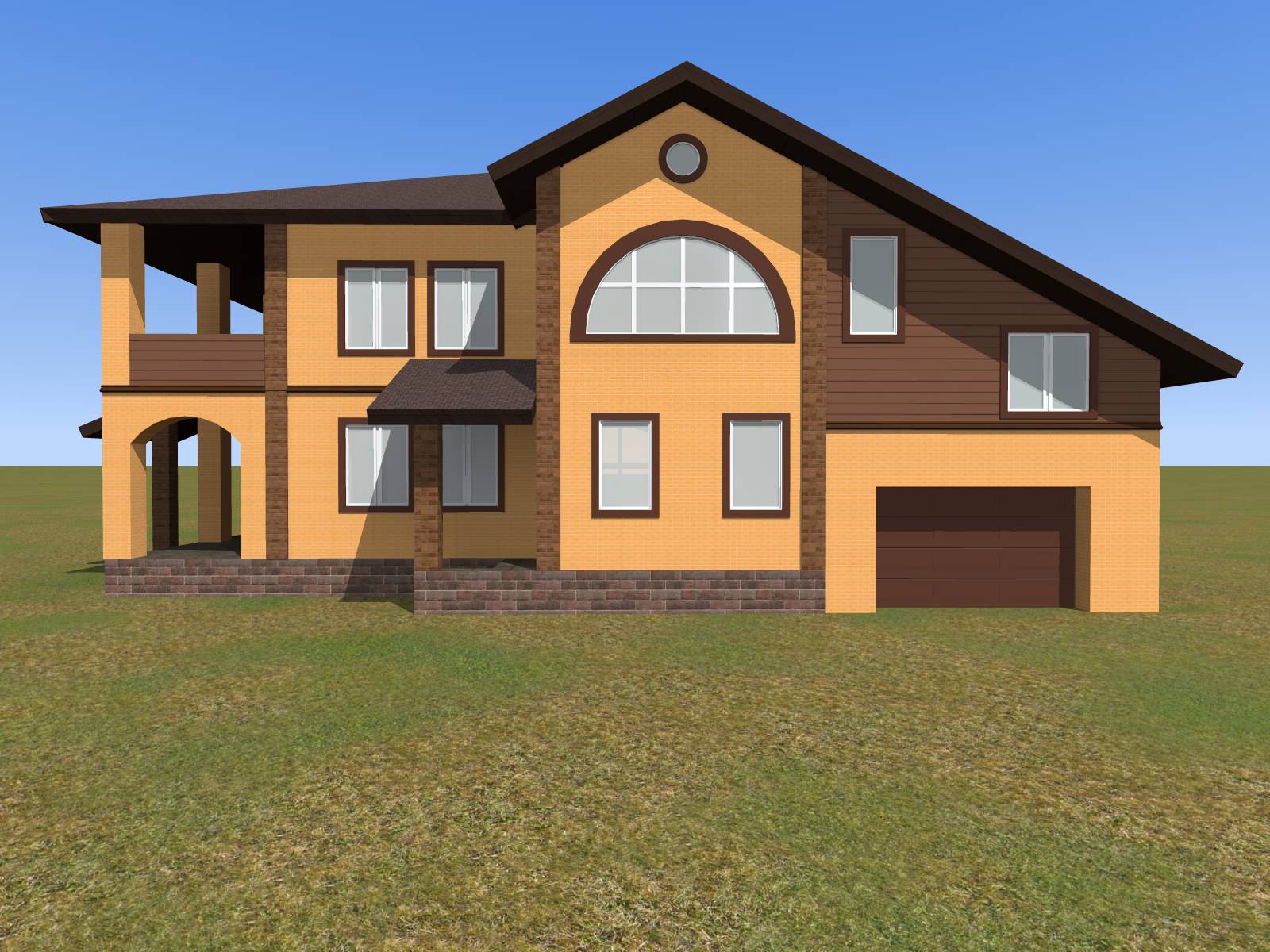 Обложка проекта: Проект переделки фасада из желтого кирпича