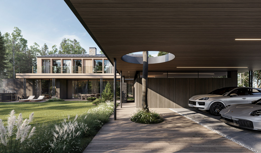 Обложка проекта: Эскизный проект дома Frame Wood