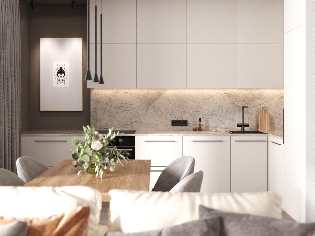 Квартира для молодой семьи в современном стиле