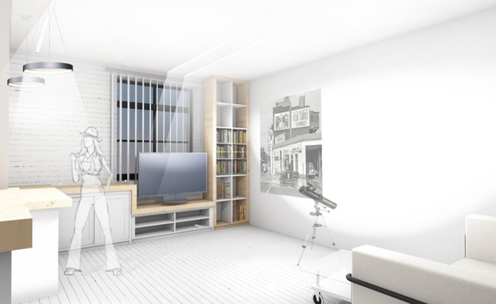 Обложка проекта: Концепт однокомнатной квартиры
