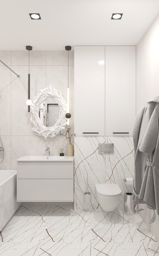 Ванная в квартире художника