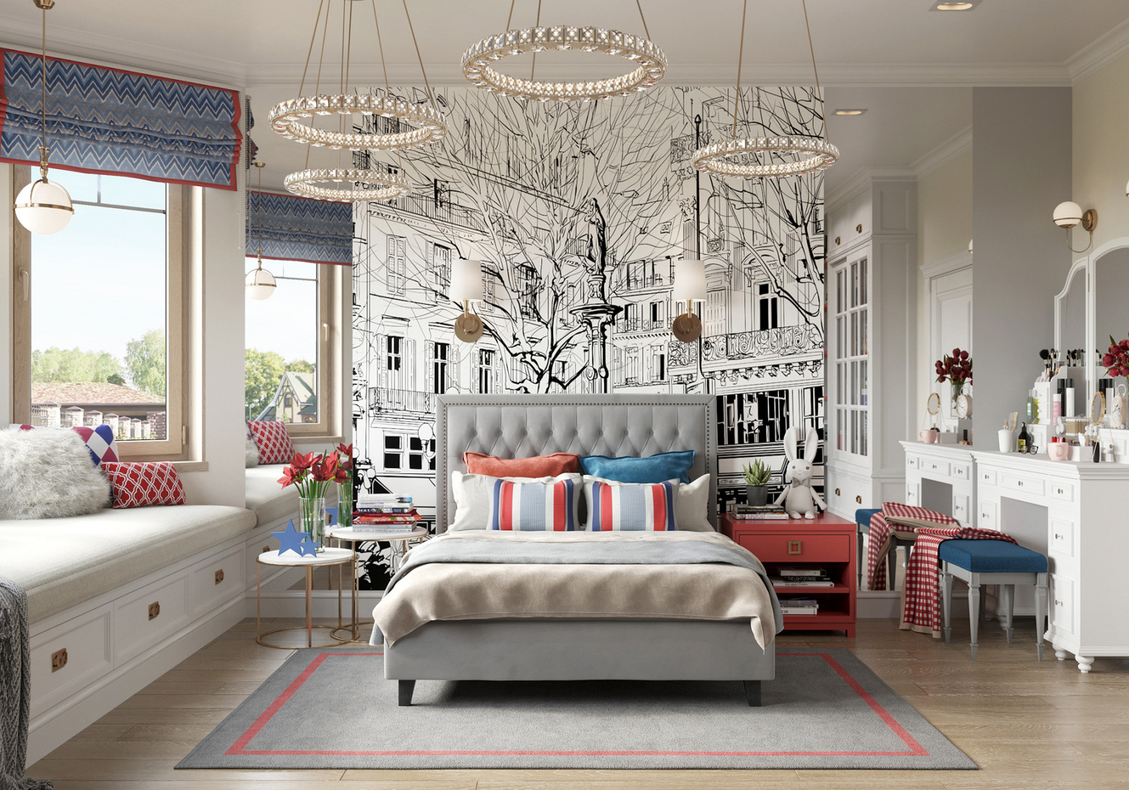 Обложка проекта: Элегантная спальня для молодой девушки