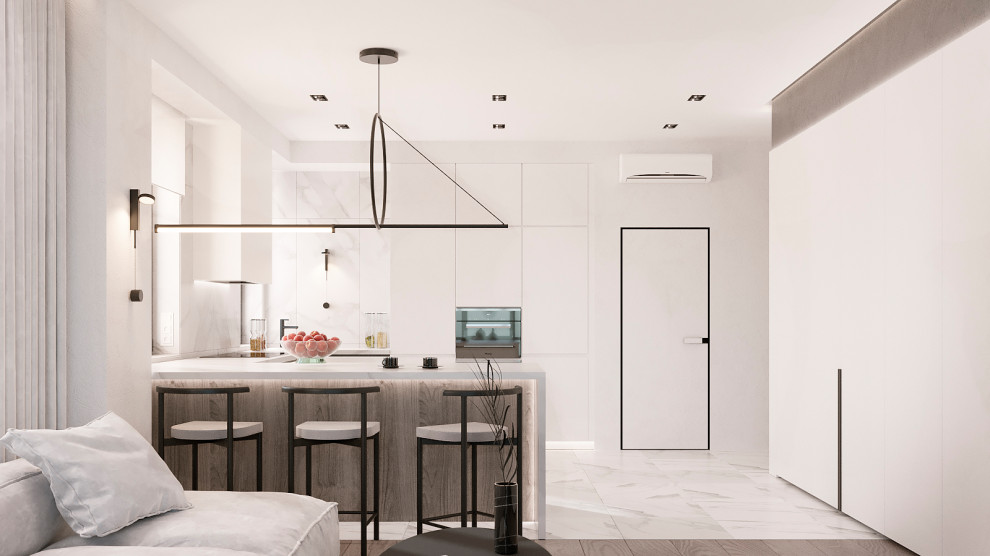 Свнетлый минималистичный интерьер