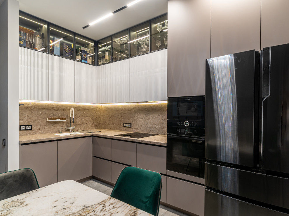 Дизайнерский интерьер московской квартиры 64 м2 ""