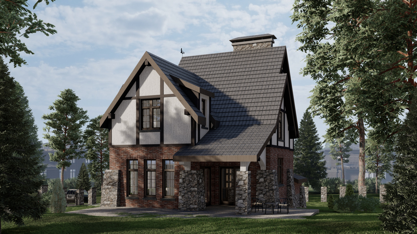 Дом с фахверками