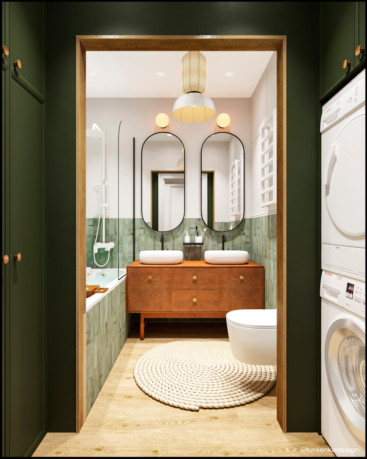 Дизайн 3хкомнатной квартиры в ЖК "Лесопарковый"