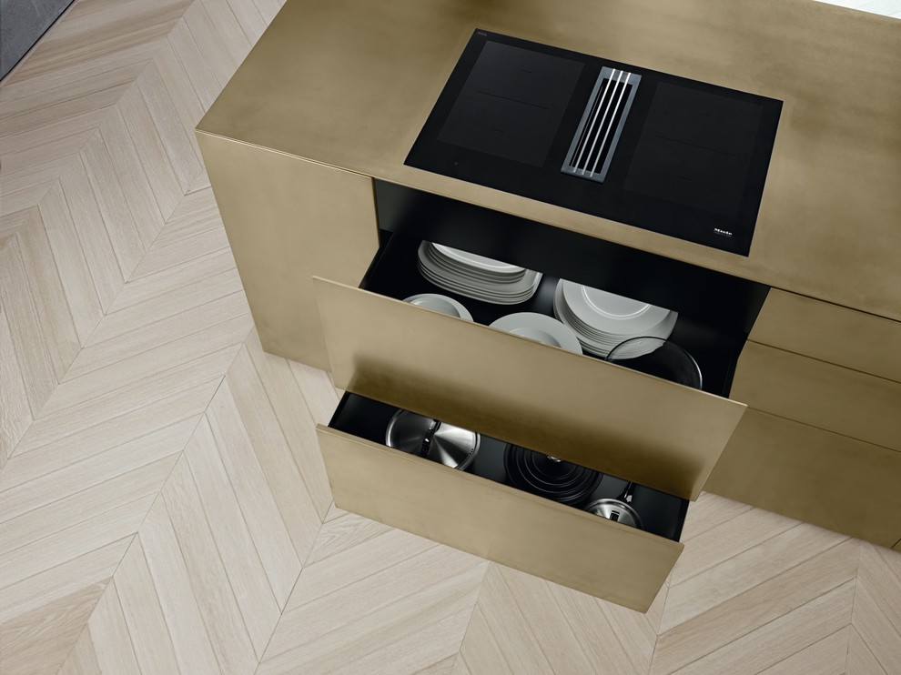 Индукционная панель конфорок со встраиваемой вытяжкой TwoInOne