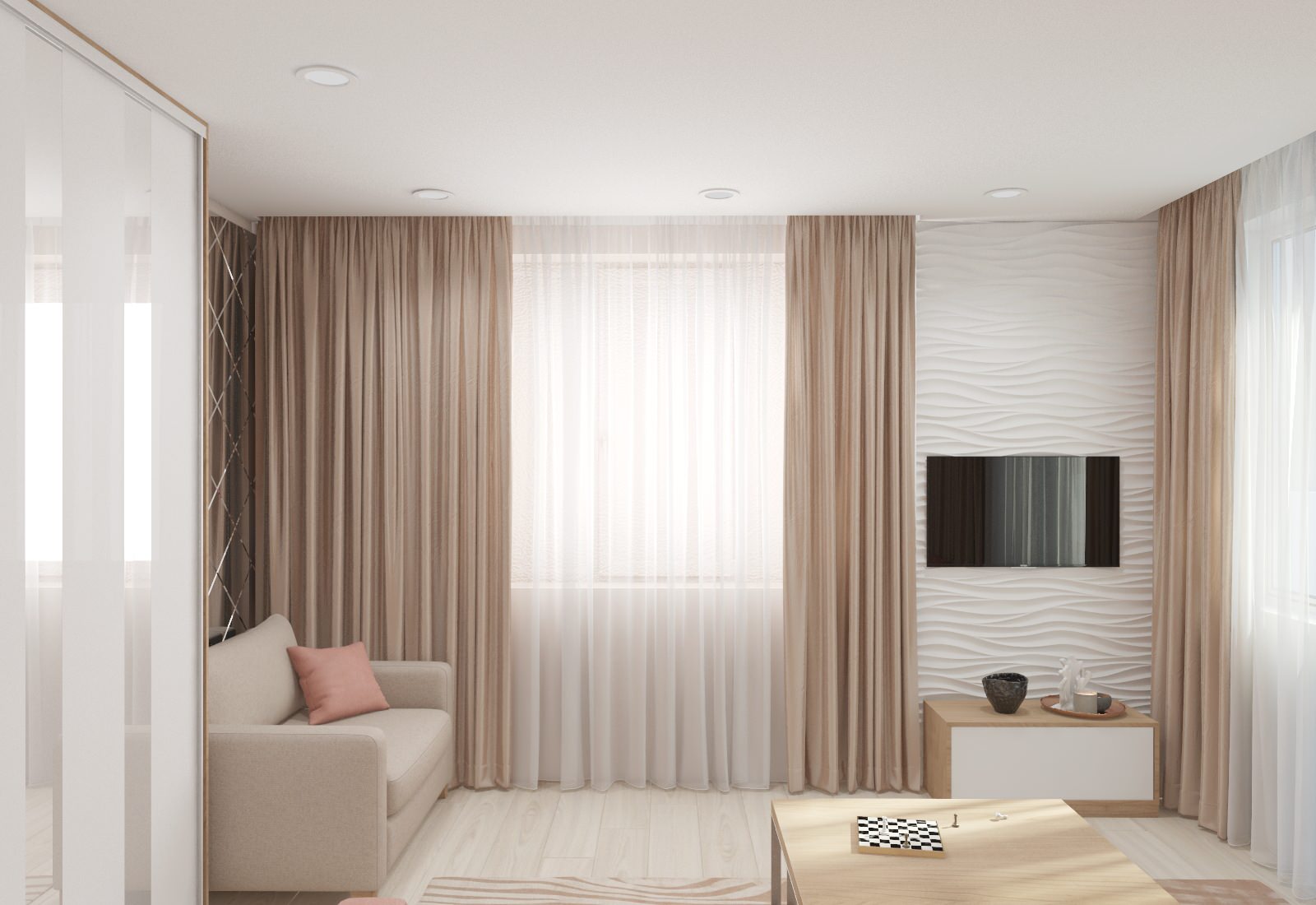 Двухкомнатная квартира в современном стиле