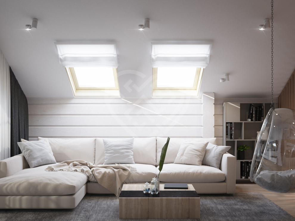 Дизайн интерьера дома из клеёного бруса в Подмосковье