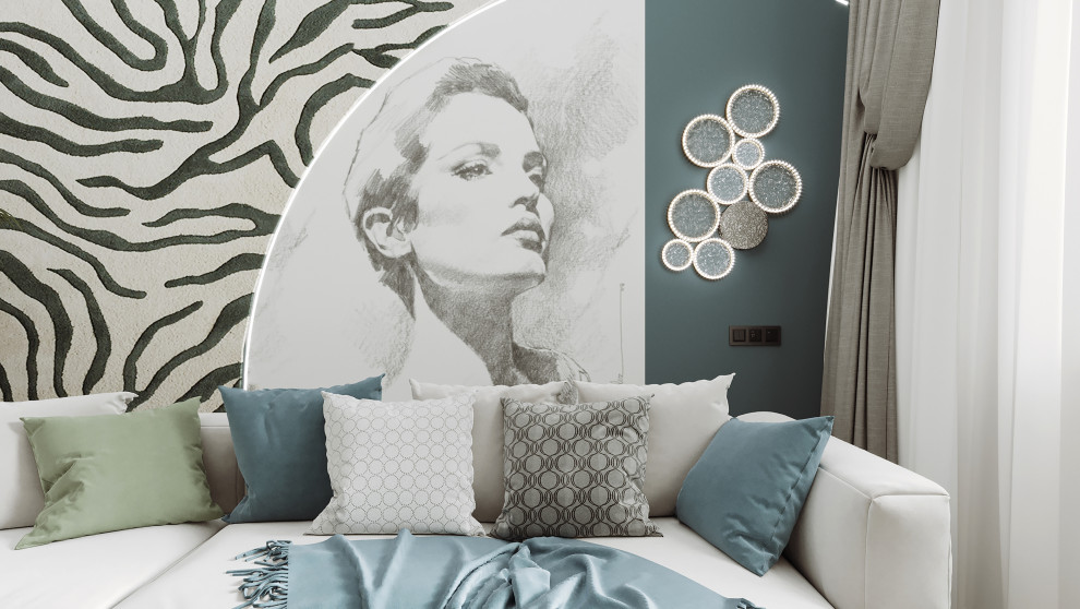 Обложка проекта: Кухня гостиная 45 кв.м.