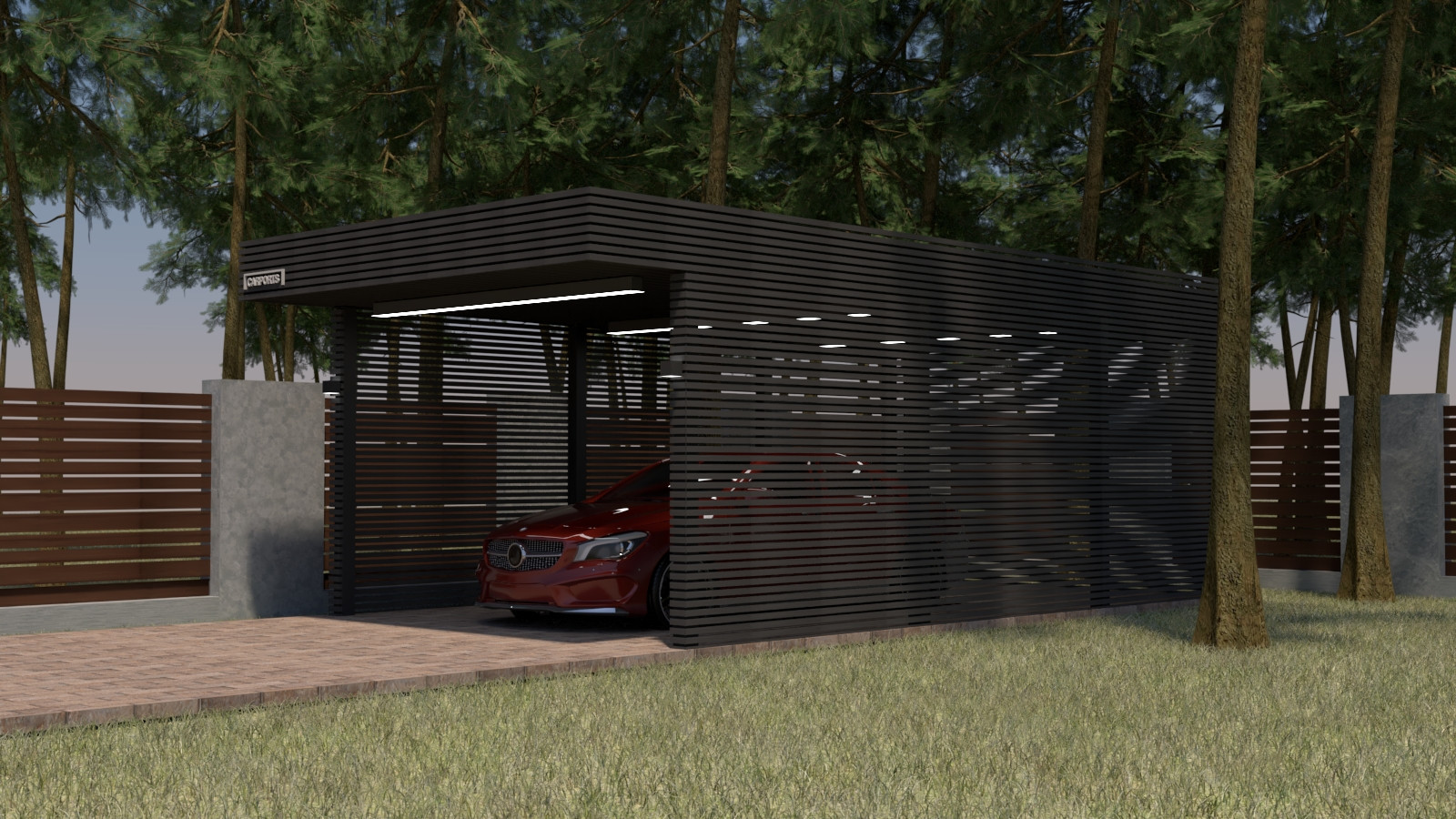 Обложка проекта: Автомобильный навес Carports 1.843