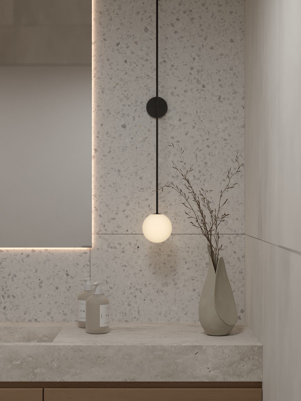 Проект 2-х уровневой квартире в эко-стиле.