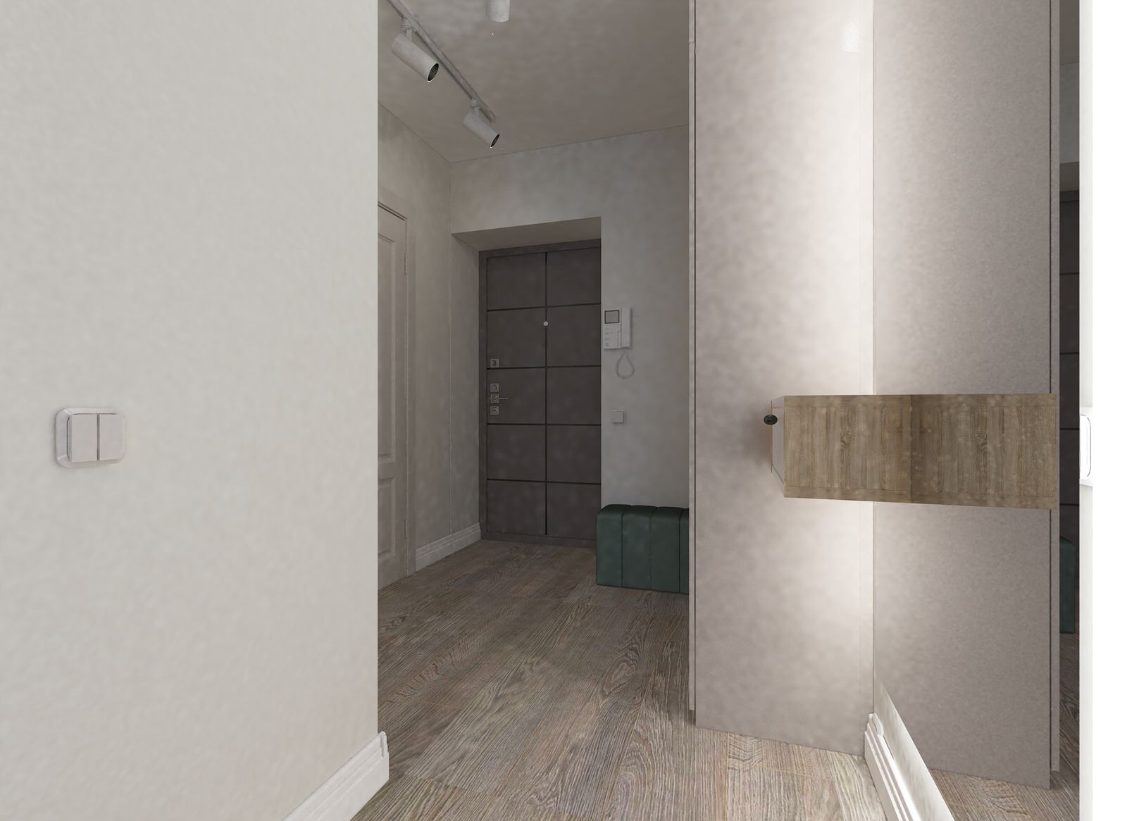 дизайн квартиры 42 кв.м ЖК Булгаковский парк