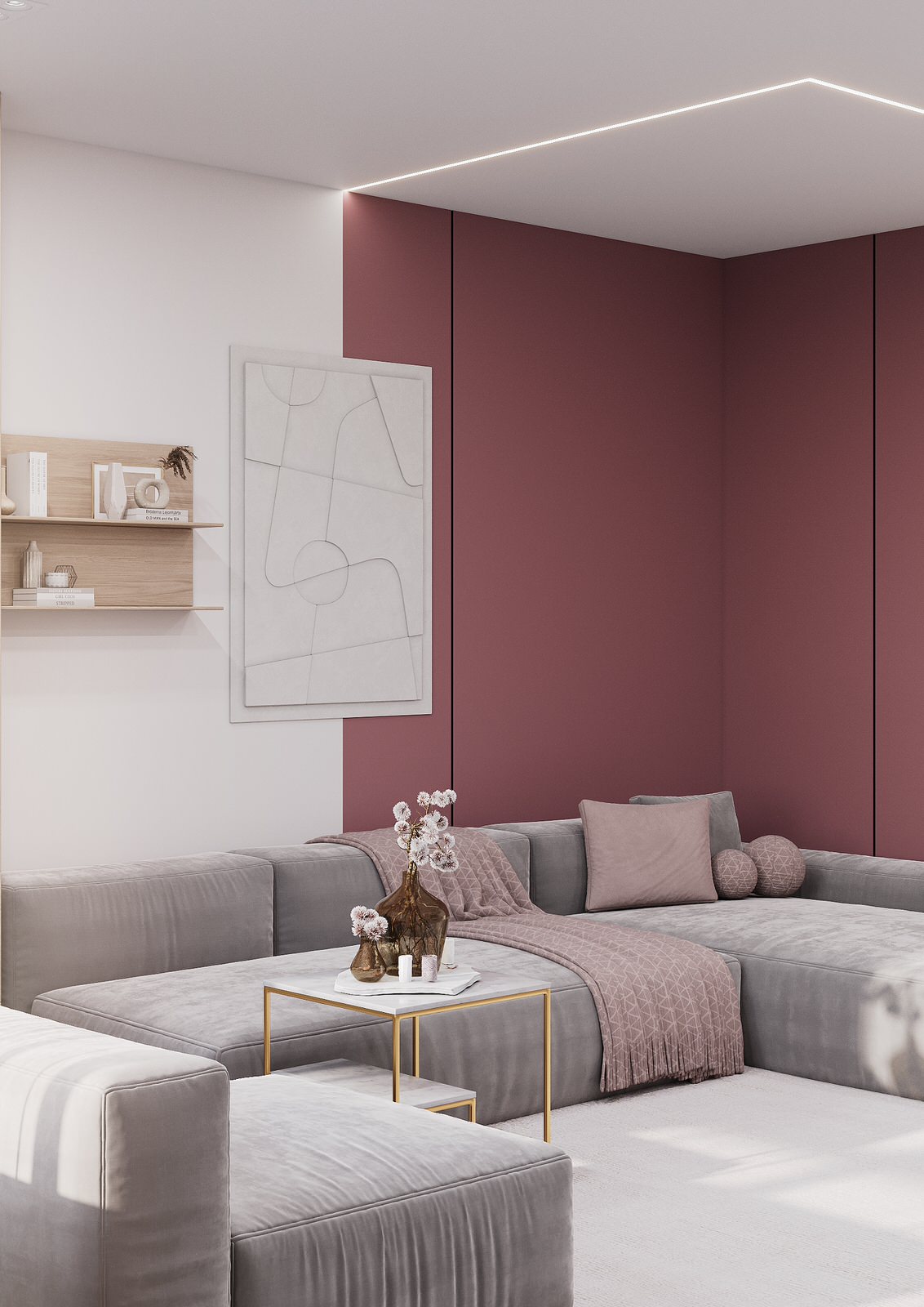 Дизайн-проект яркой квартиры 65 кв.м в современном стиле