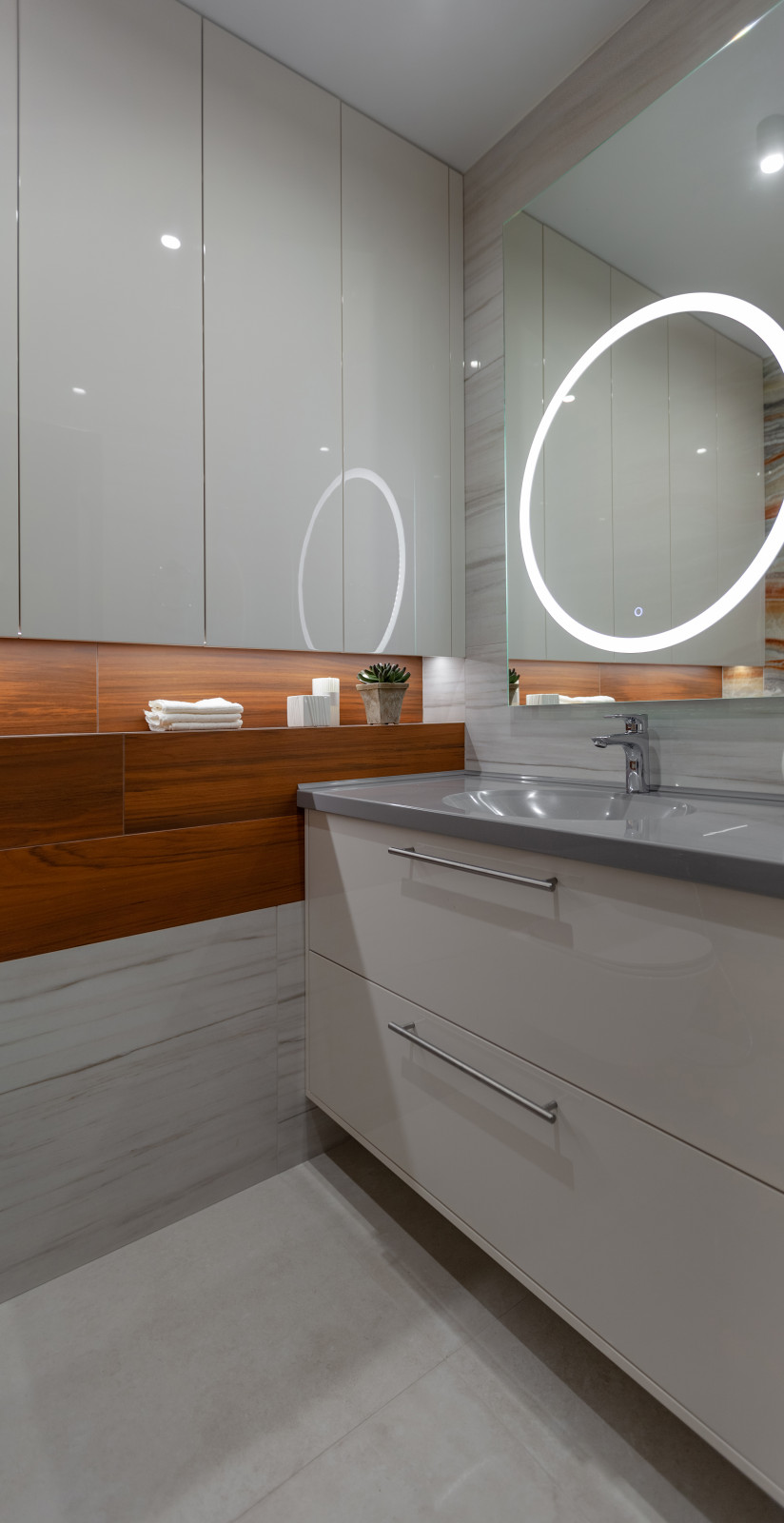 Дизайн-проект пентхауса в ЖК Европейский берег с высотой потолка 5,8 м.