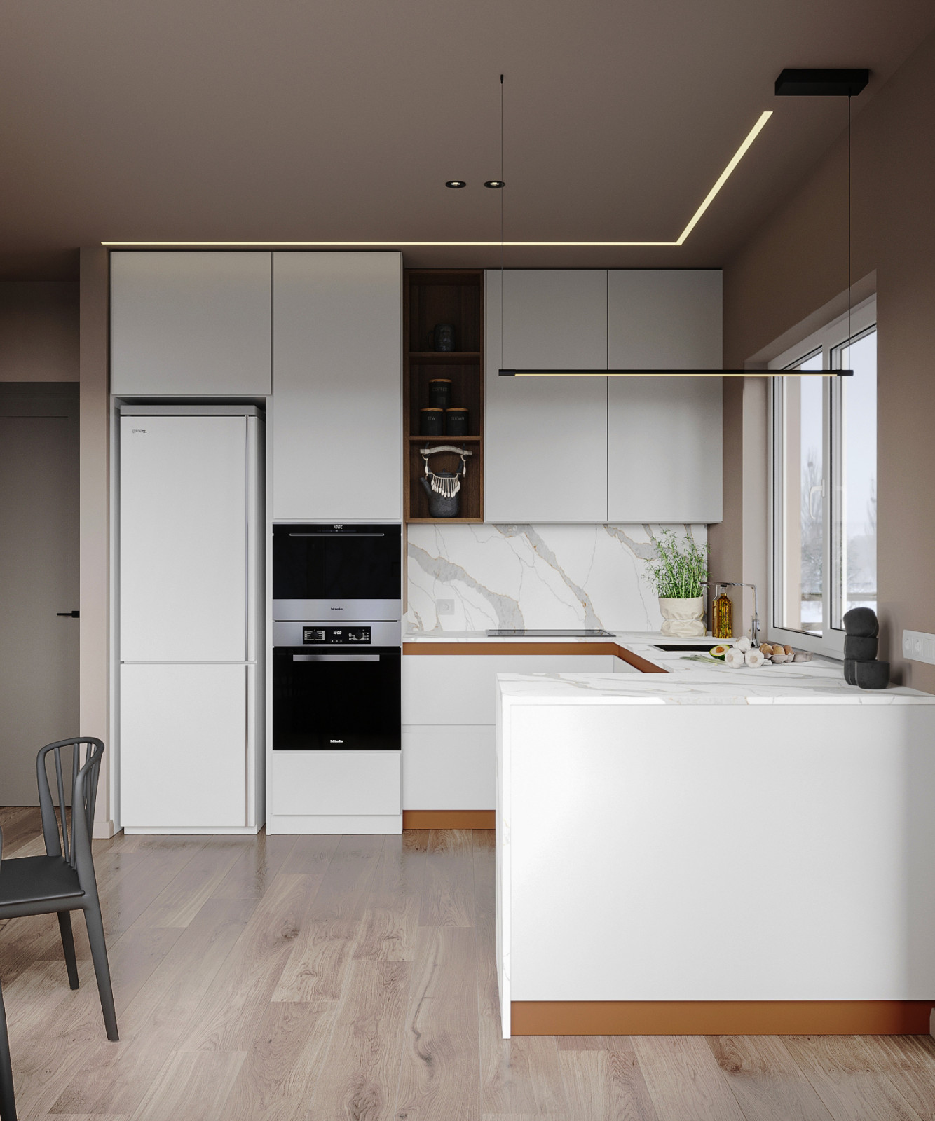 Кухня с окном