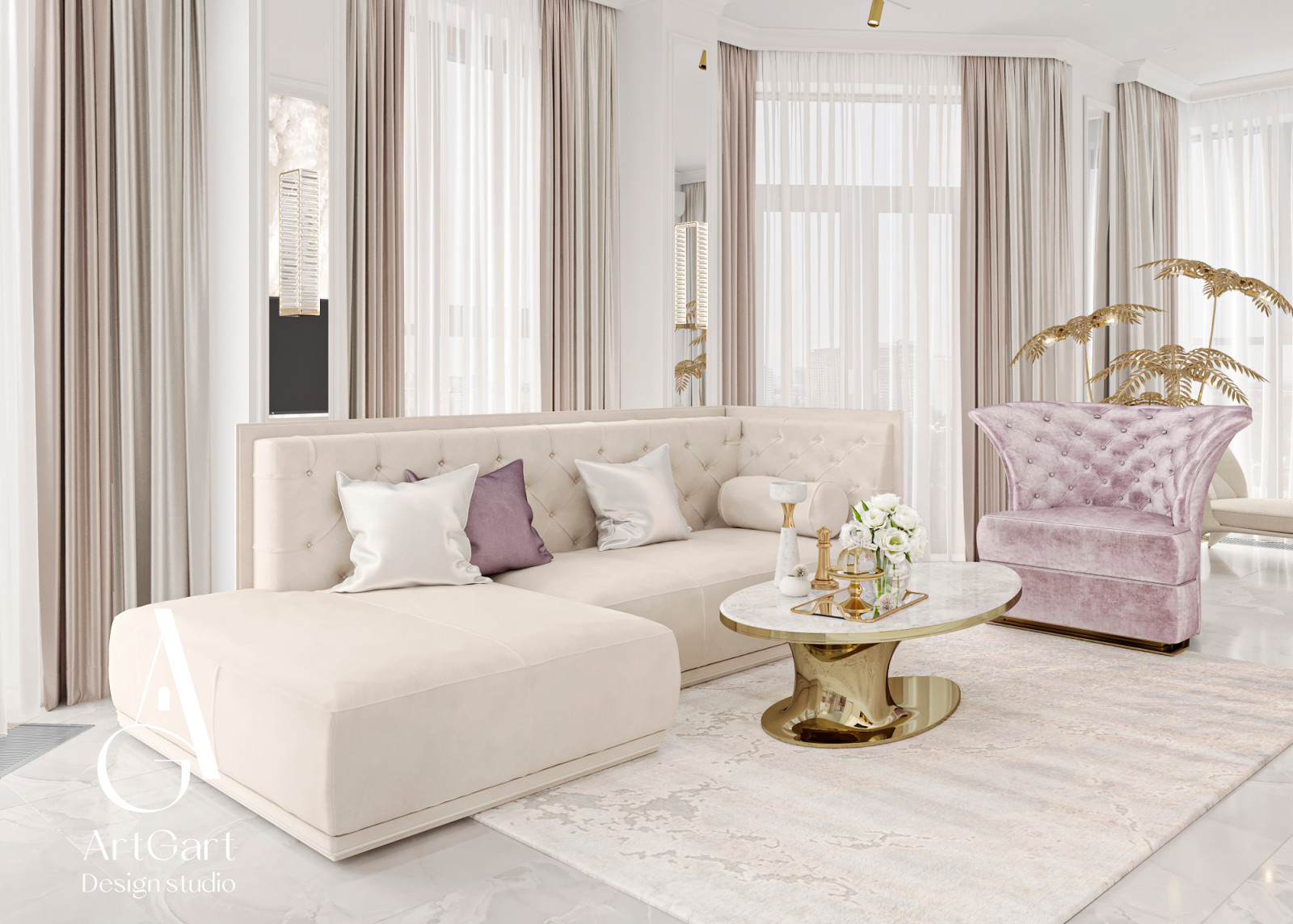 Дизайн квартиры в ЖК  Spires