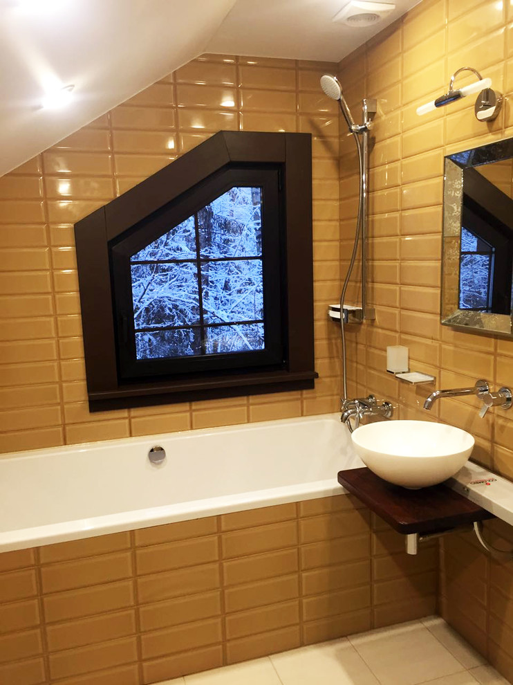 Двухэтажный коттедж из клееного бруса, Успенское ш.