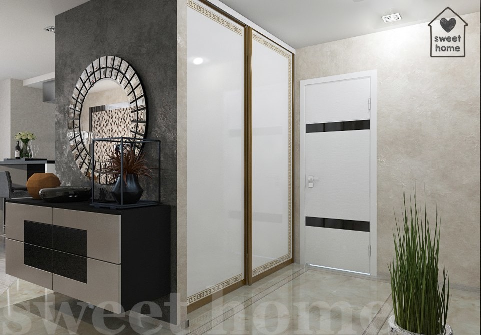 минимализм, две совмещенные квартиры