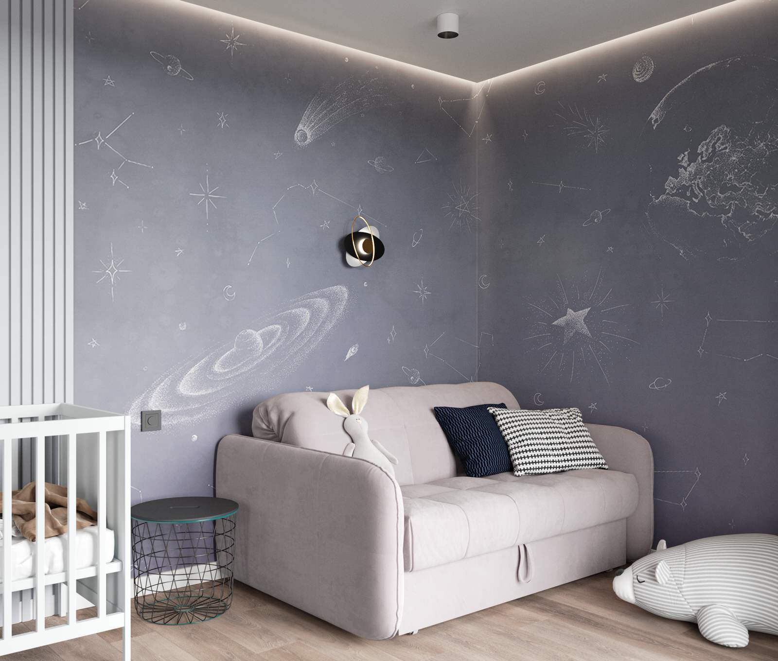 Дизайн квартиры в ЖК «Солярис» с большой лоджией