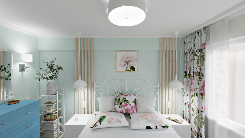 Обложка проекта: Мятная спальня