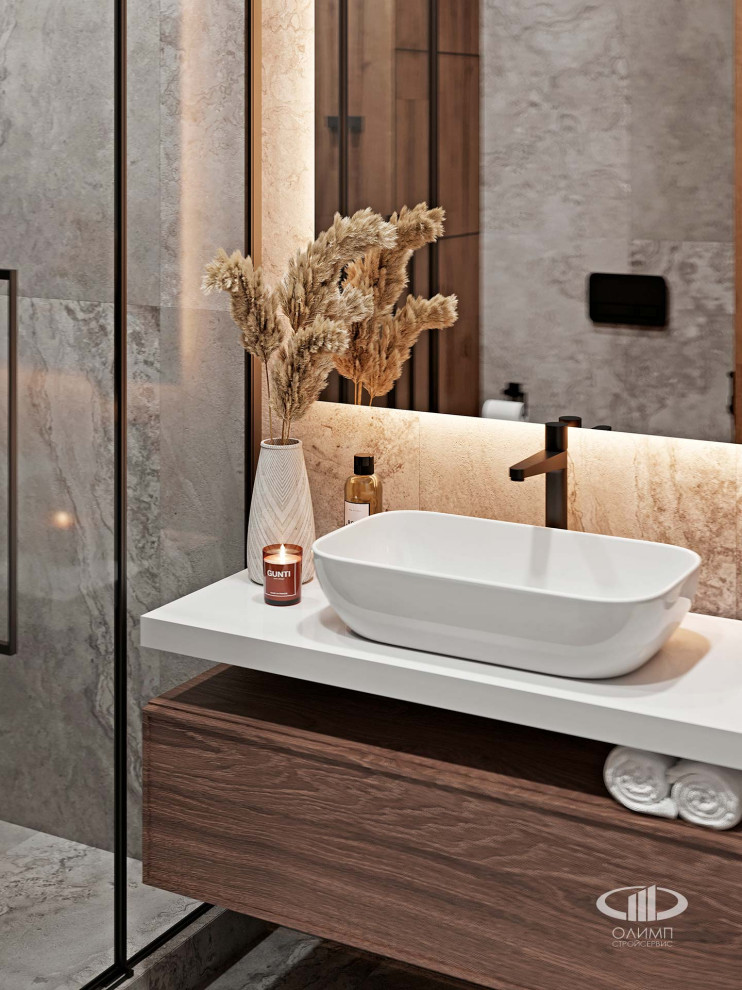 ЖК Крылья: Дизайн интерьера квартиры 50 кв.м. в современном стиле