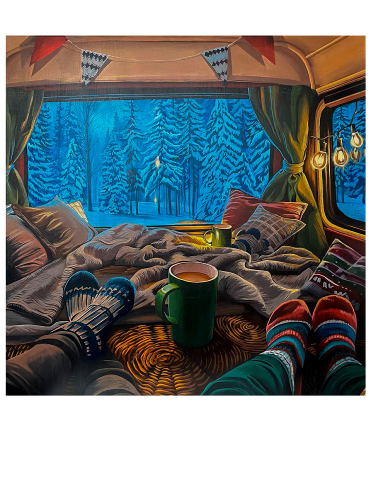 Серия картин "Дом под звездами: живопись путешествий"