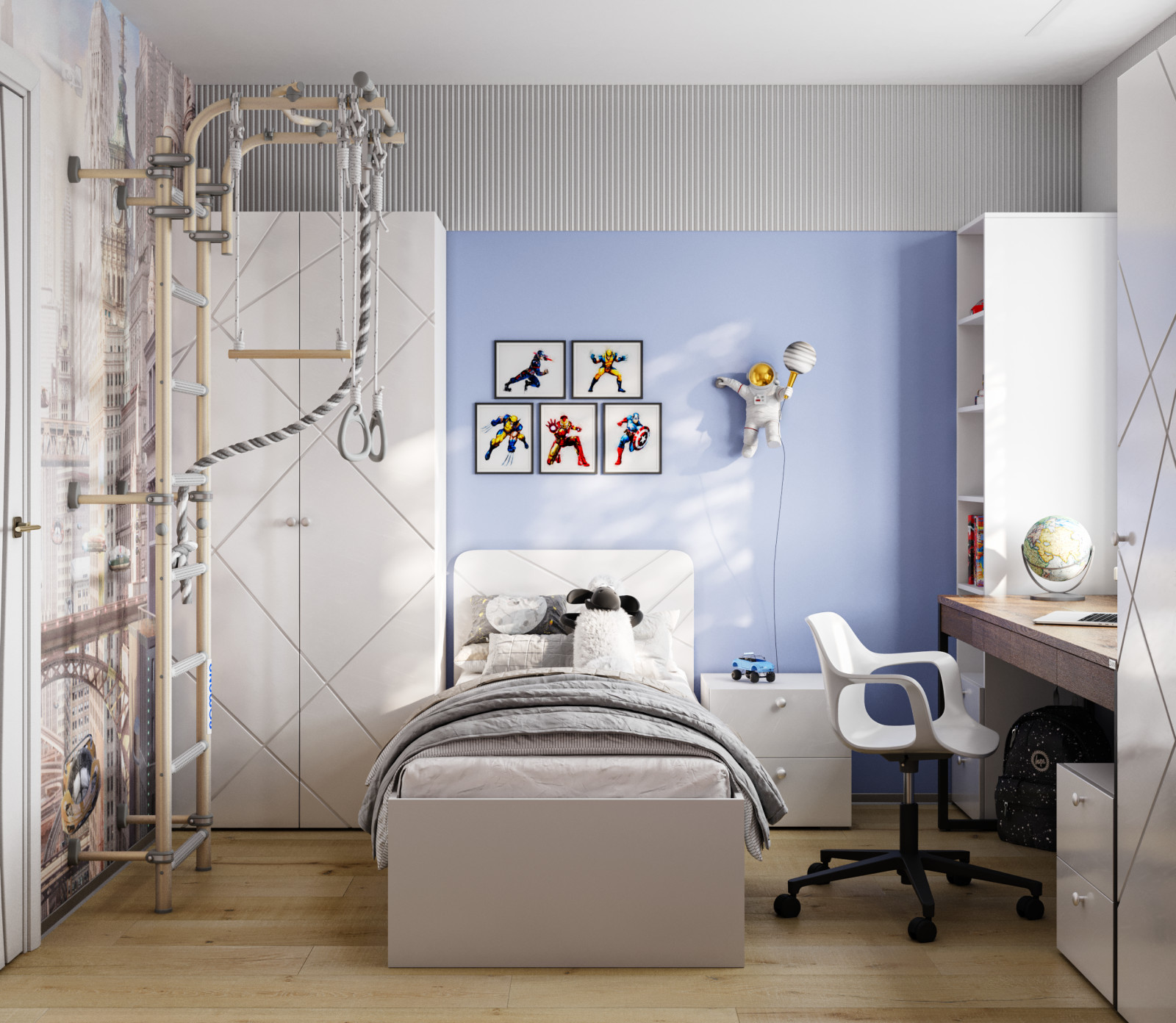 комната для первоклассника мальчика