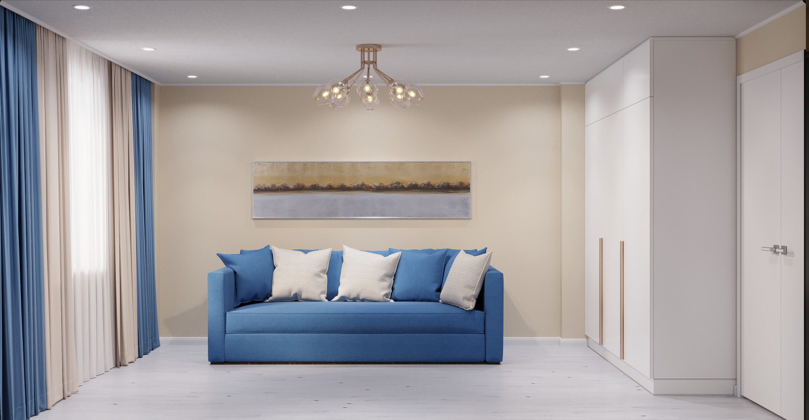 Гостиная в эко стиле