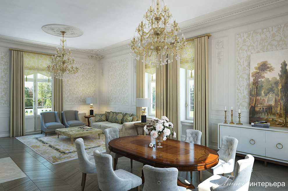 Загородный Дом в Подмосковье, классический интерьер