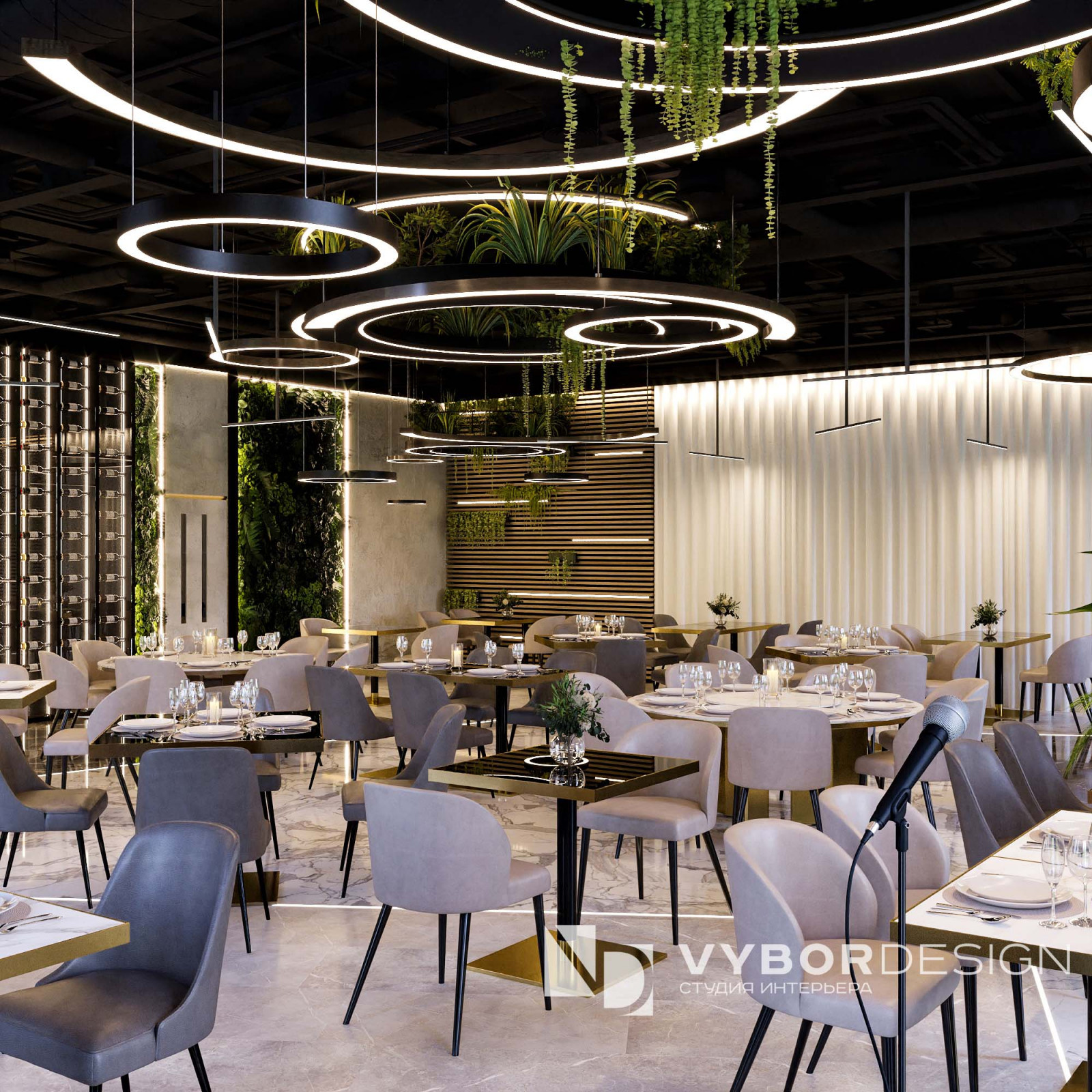 Дизайн интерьера ресторана Green Paradise