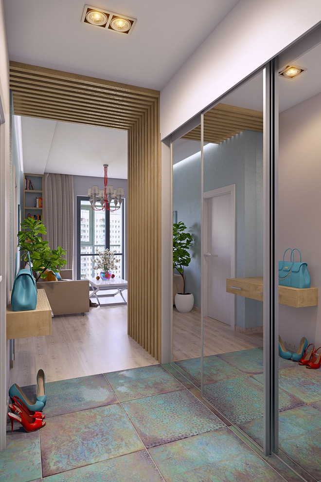 Квартира с нотками бирюзы