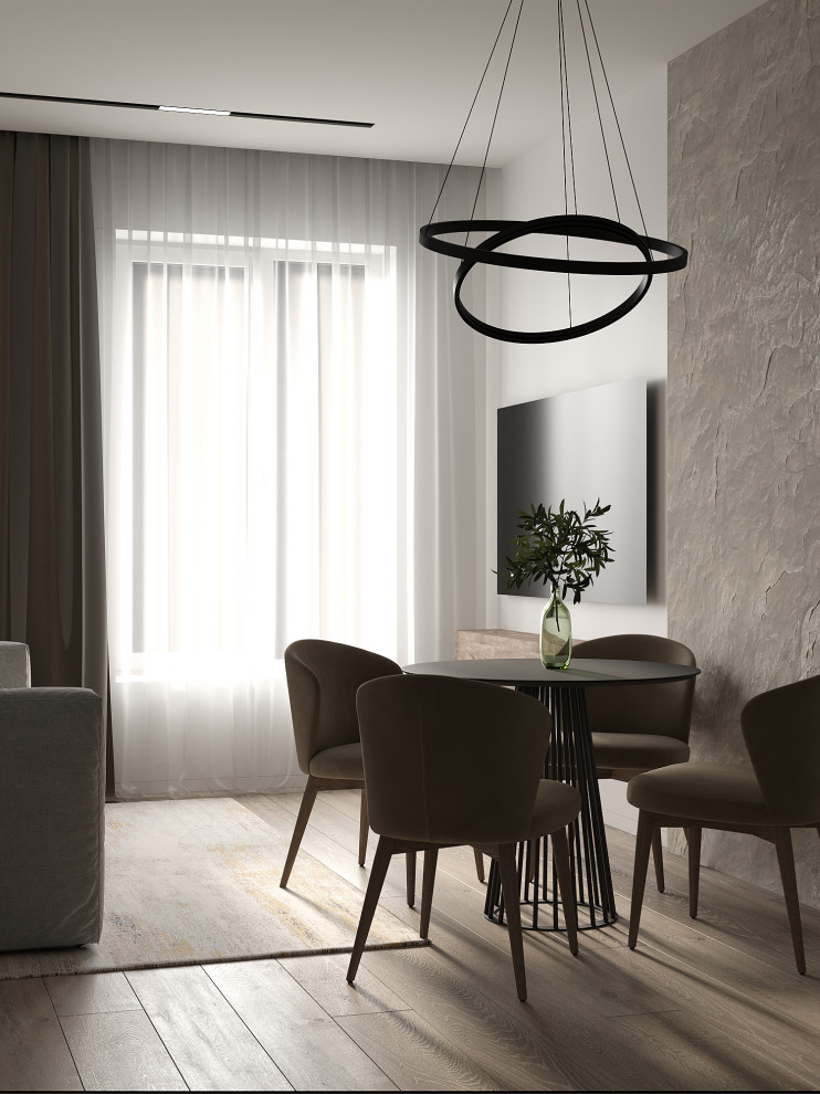 Проект кухни-гостиной в ЖК "MYPRIORITY Basmanny"