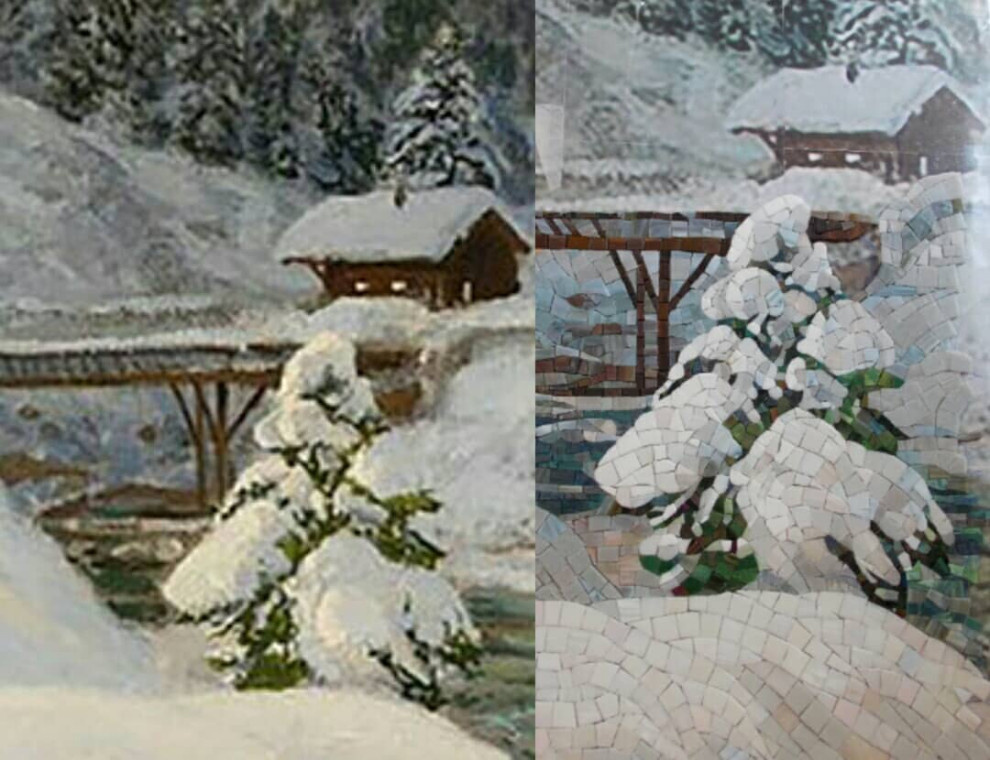 Обложка проекта: Панно "Зимний пейзаж"