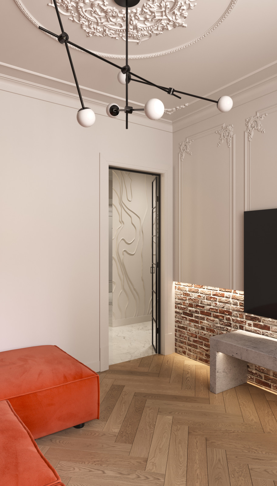 Проект трехкомнатной квартиры