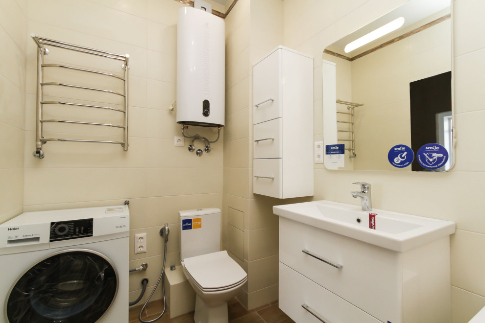 Санузел в 3х-комнатной квартире | 74м2 в ЖК Маковского