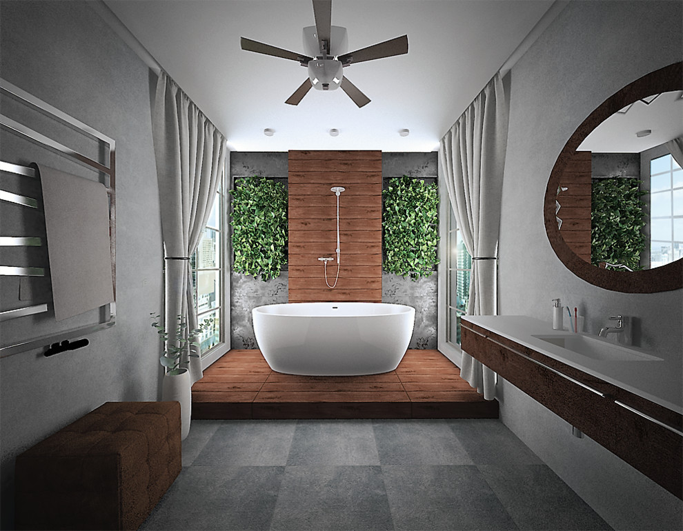 Ванная комната в эко стиле